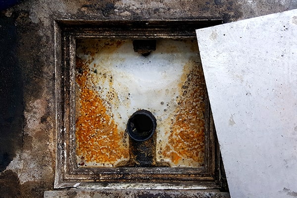 signs that your grease trap needs cleaning include slow draining sinks, foul odors, and visible grease buildup in the trap